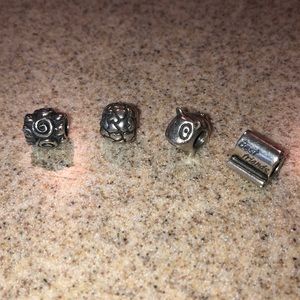 PANDORA sterling silver charms